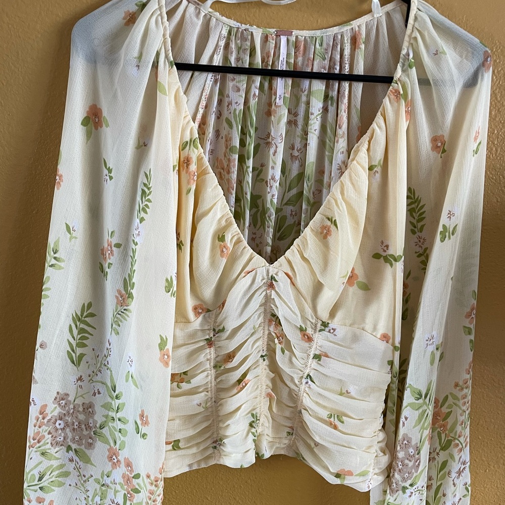 Free People Final Rose Blouse